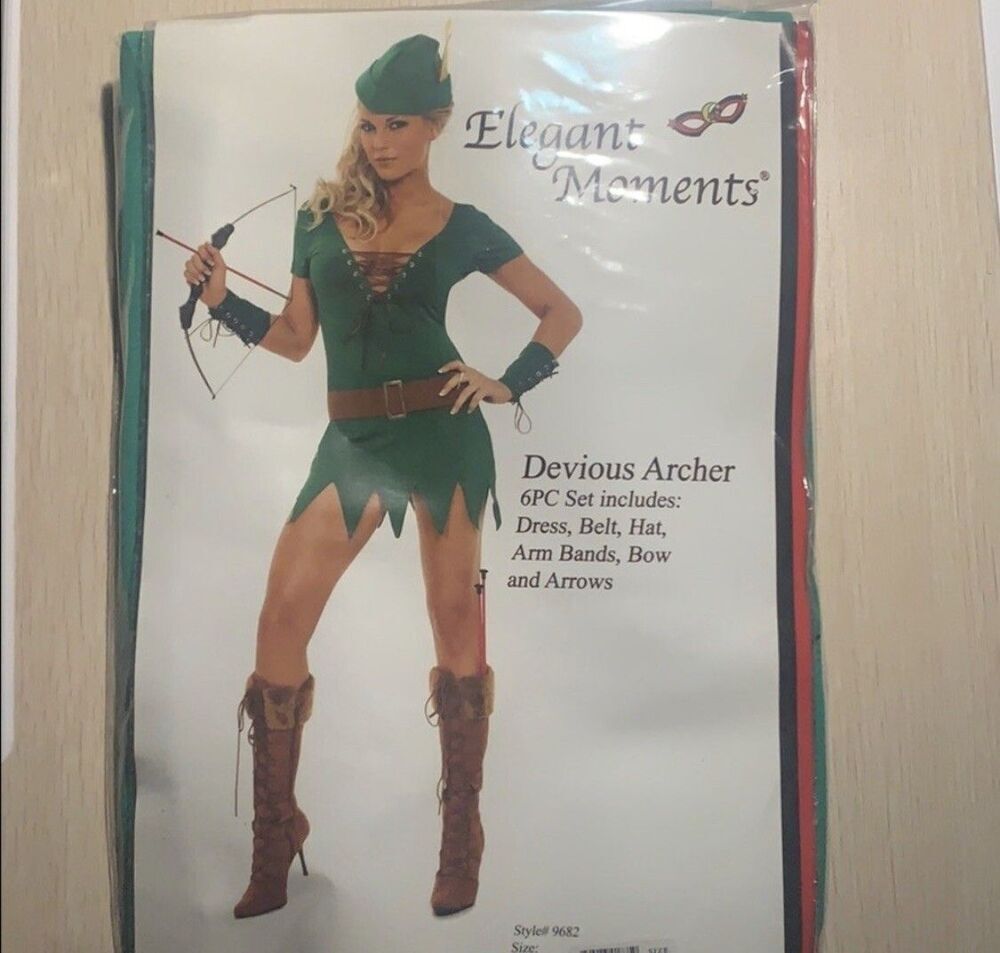 Elegant Moments Devious Archer Sexy Costume Size MEDIUM - NEW - Picture 2 of 3